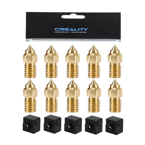 TYJAN3D Ender 3 V3 SE Nozzle Kit, 5Pcs Silicone Socks, 10Pcs 0.4mm Brass Nozzles