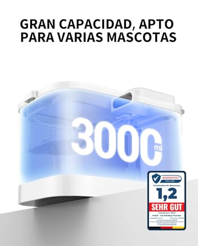 Miniatura 5 de Petkit Eversweet Max Fuente Para Gatos Sin Cable, Con Sensor De Movimiento, Control De App, Con 5000mah Batería Recargable, 3l Bebedero Gatos Automático, Bandeja De Acero Inoxidable