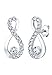 Produktbild Elli Ohrringe Damen Infinity endlos elegant mit Kristallen in 925 Sterling Silber