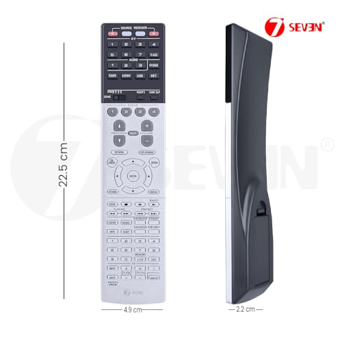 Image of 7SEVEN Compatible with Yamaha AV Receiver Remote Control Original Model RAV544 Suitable with ZP601900 ZP60190, RX-A2050, RX-A2060, RX-A3050, RX-A3060, RXA2050, RXA2060, RX-A3060BL