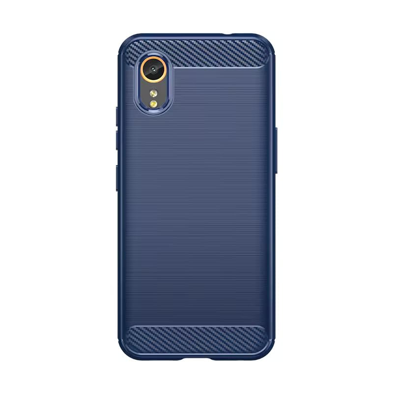 Image of Hybrid Carbon Fiber Back Case for Samsung Galaxy X Cover 7 (Blue)