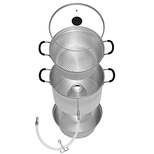 Roots & Branches Aluminum Steam Juicer with Tempered Glass Lid VKP1148