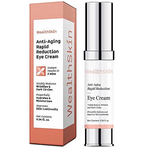Instant Wrinkle-Smoothing Serum, Anti-Aging Rapid Reduction Eye Cream To Smooth Appearance of Loose Sagging Skin, Puffiness, Fine Lines & Wrinkles Within 1 Minute 0.34 FL.OZ