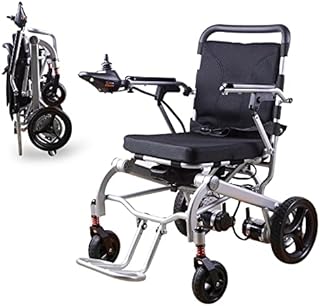 Rubicon Lightweight Foldable Electric Wheelchair, Compact (Net Weight 43lbs) Power Wheelchair, Portable Folding