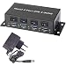 Produktbild Renkforce RF-3955362 4 Port USB 3.2 Gen 1-Hub (USB 3.0) Metallgehäuse, einzeln schaltbar, zur Wandmontage Schwarz