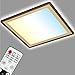 Produktbild BRILONER Leuchten - LED Deckenlampe mit Backlighteffekt, Slim LED Deckenleuchte CCT, Ultra Flach, Dimmbar, Fernbedienung, 420x420x29 mm, Braun-Gold