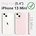 AOTESIER Magnetic for iPhone 13 Mini Case, [Compatible with MagSafe][Military Shockproof Protection] Silicone Case with Soft Microfiber Lining, Camera & Screen Protection 5.4 inch, Chalk Pink