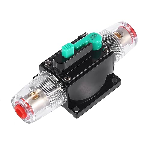 Disyuntor de audio de 30A X AUTOHAUX DC 12V 24V 32V portafusibles para coche