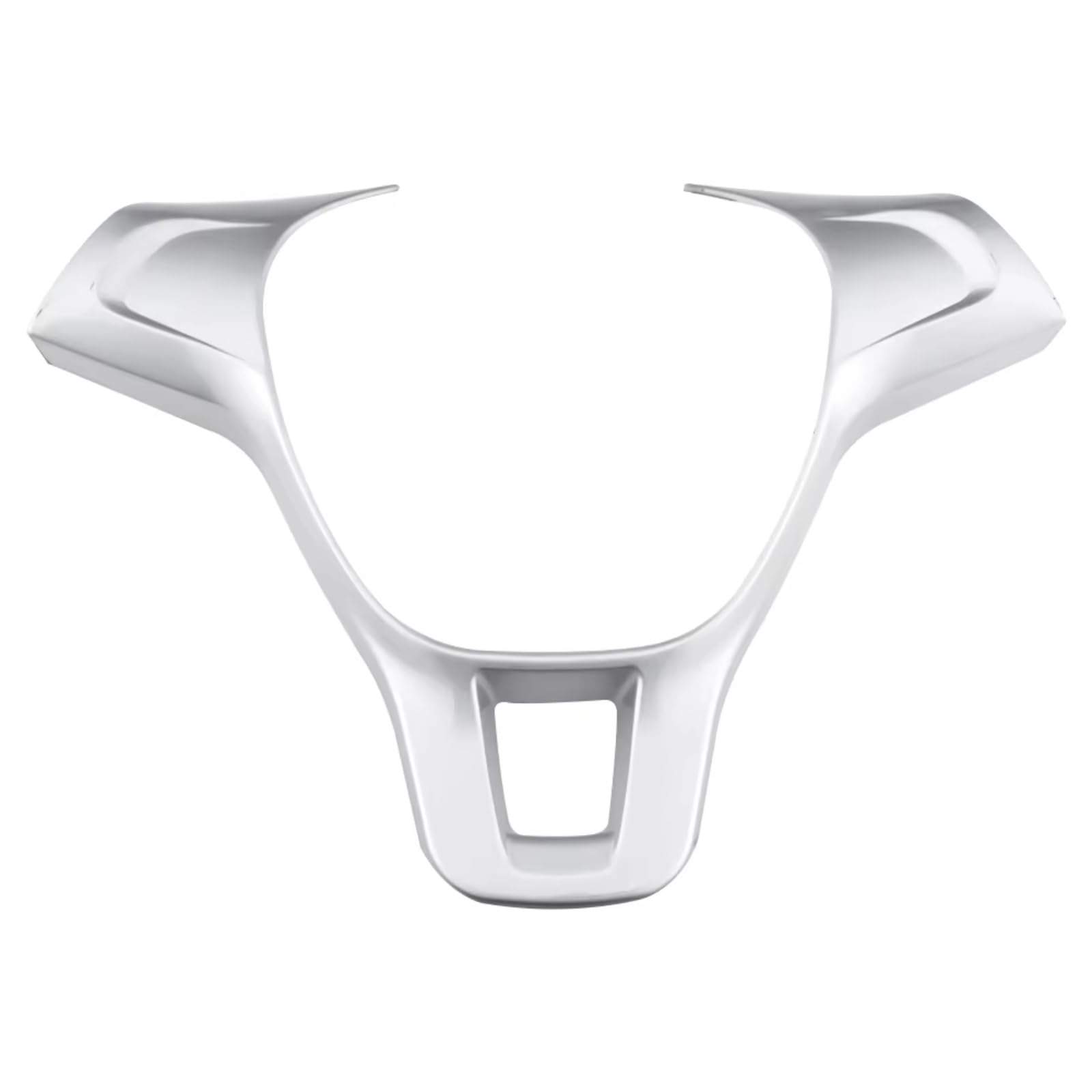 Car Interior Moulding Trim for VW for Golf 7 for GTI for MK7 for Polo for Jetta for MK6 for Tiguan for Touran for Caddy Car Steering Wheel Cover Trim Sticker(A Matte Silver)