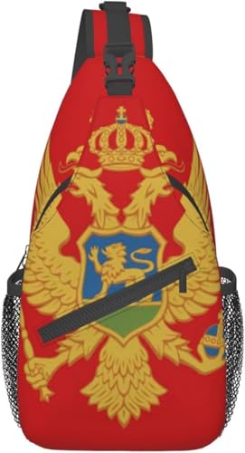 Morrales Unisex Montenegrin Bandera Negro miniatura 1