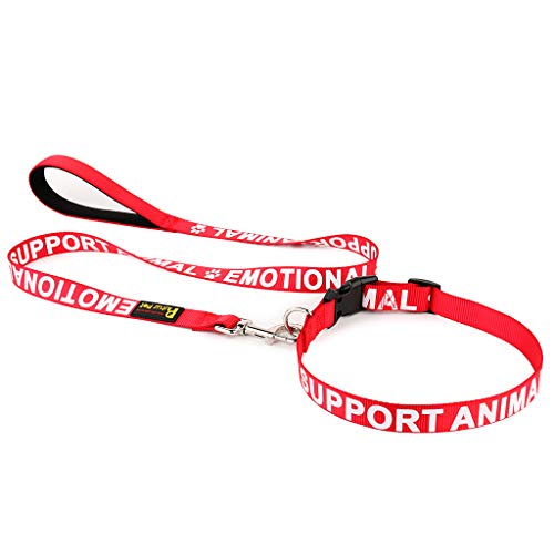 Plutus Pet Support Animal Collar,Printed in Large Letters on Nylon Webbing,Prevents Accidents by Warning Others of Your Dog in Advance,Two Colors,Four Sizes,Neck 16-24 inch,Large,Red - Thumbnail 7