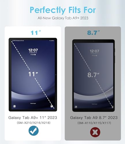 TiMOVO Rotating Case for Samsung Galaxy Tab A9+/A9 Plus 11 Inch 2023, 90 Degree Rotating Stand Cover, Support Auto Wake Sleep for Galaxy Tab A9+ Tablet SM-X210/X216/X218, Colorful Flower