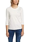 edc by esprit damen t shirt Standard edc by ESPRIT Damen 011CC1K317 T-Shirt, 110/Off White, M