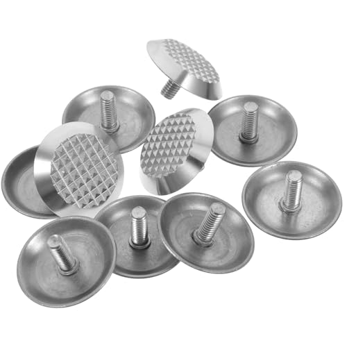 MAGICLULU 10pezzi Punti Rilievo Per Ciechi in Acciaio Inox Per Marciapiedi Strade Per Non Vedenti e Pavimentazione Rilievo Da Giardino Indicatori Di Avvertimento Antiscivolo Facili Da