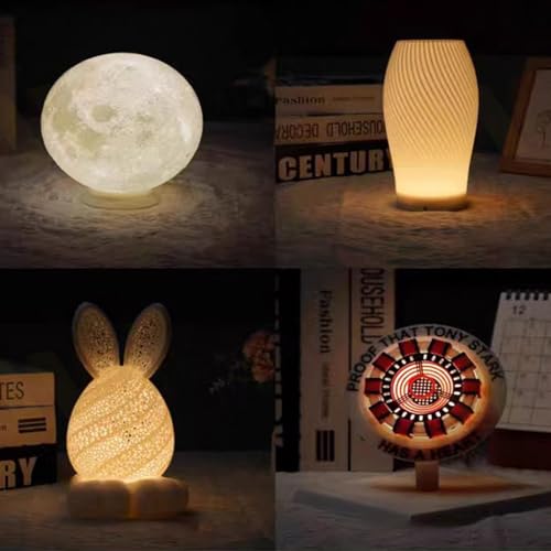 3 Stück LED-Lampen-Set,LED-Lampenbeleuchtungsset für 3D-Druckermodelle, Vielseitig Einsetzbar mit Verschiedenen Lampenschirmmodellen,Led-Leuchten, für Bambu Lab Makerworld, 3D-Druck, DIY-Hardware-Mod