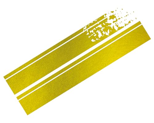 Foliatec Cardesign - Strisce Adesive In Oro Cromato Opaco