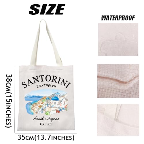 MEIKIUP Greece Island Gift Greece Santorini Tote Travel Bag Greece Santorini Vacation Gift Honeymoon Merch3