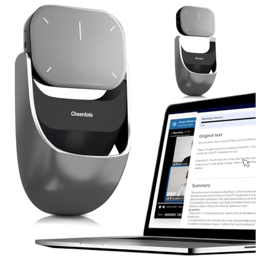 Image of AI Wireless Mouse with Voice Recorder&Touchpad Detachable&Air Operation PowerPoint Presentations Remote Transcribe&Summarize by AI, Office&Meetings for Mac, for Windows(Silver)