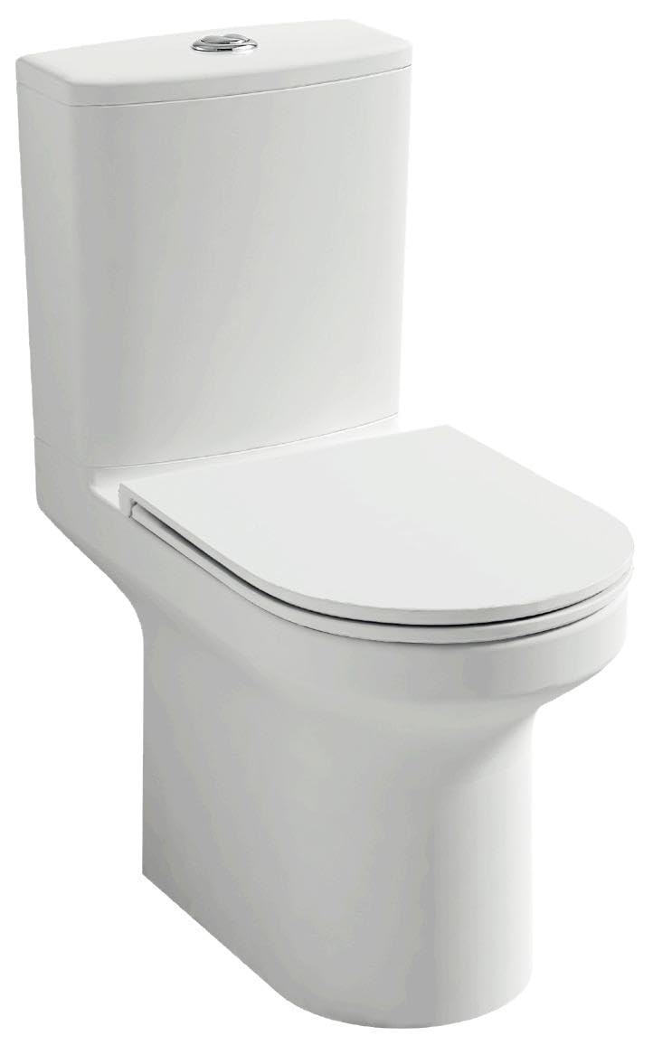 Jacob Delafon - Pack WC au Sol Sans Bride ELITE - Sortie Variable - Réservoir 3/6L Econome en Eau - Abattant Extra-Plat Déclipsable Fermeture Douce - 35,6x83,0x64,5 cm - Blanc - E29723-00