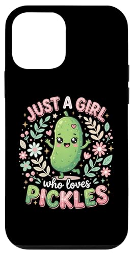 Funny Pickle Costume, Just a Girl who Loves Pickles �X�}�z�P�[�X iPhone 12 mini �p