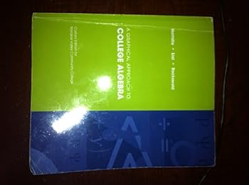 Paperback A Graphical Approach to College Algebra. Moraine Valley Custom Edition. Paperback Book
