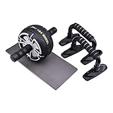 【Portable et Easy to Use】 Équipement d'exercice ultraléger et facile à assembler pour l'entraînement à domicile, mouvement facile en avant et en arrière, pas d'apprentissage complexe de l'utilisation. Cet ensemble de rouleau AB abdominaux convient à tous les niveaux d'exercice et convient à tous les utilisateurs, qu'ils soient débutants ou avancés.