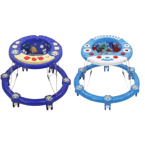 Little Foot Baby Products Musical Activity Walker with Musical Toy Bar Rattles and Activity Toys | Multicolor : Blue