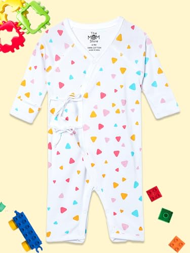 Image of The Mom Store Baby Romper Jabla Style For Boys And Girls | Cotton | Soft Infant Bodysuit | Trendy Stylish Sleepwear For Newborn Baby | Printed | Unisex Comfortable Everyday Baby Wear
