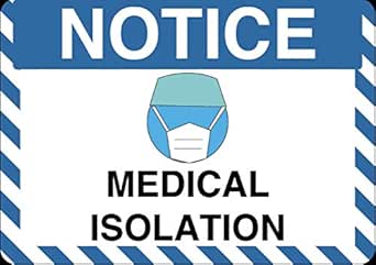 Medical Isolation - Laminated Vinyl Floor Sign by Graphical Warehouse ...