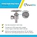 SharkBite 1/2 x 3/8 Inch OD Compression Crimp Angle Stop Valve, Multi Turn, Brass Plumbing Fitting, PEX Pipe, PE-RT, 23060LF