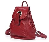 【Praktischer Hingucker】Der Lederüberschlag mit Metallkreis Deko lässt dieser stabile Rucksack einer einfach und auch einzigartig Hingucker. Mittelgroß Hauptfach bietet genug Raum für den Alltag und die Freizeit.