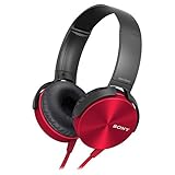 Sony MDR-XB450AP Extra Bass Headphone (Red)