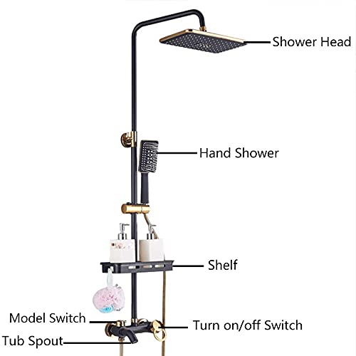 Système de douche avec étagère intégrée pour optimiser l'espace - 5