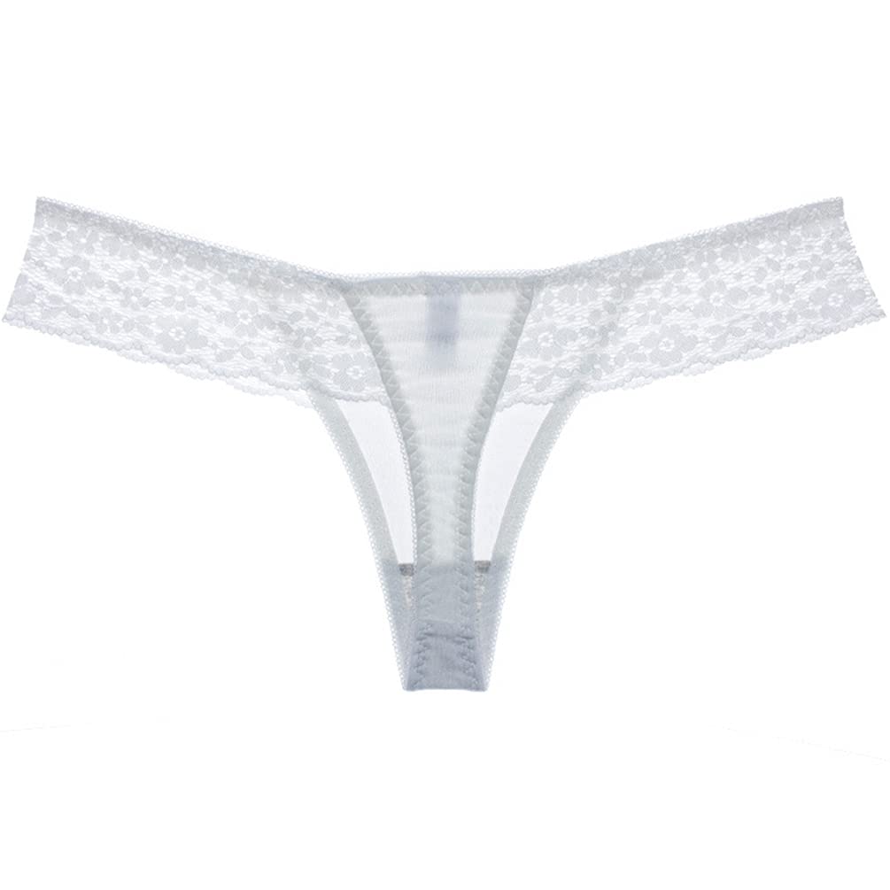 Women Lace Trim Thong Sexy G-String Low Rise Panties Knickers Underwear T-Back Underpants
