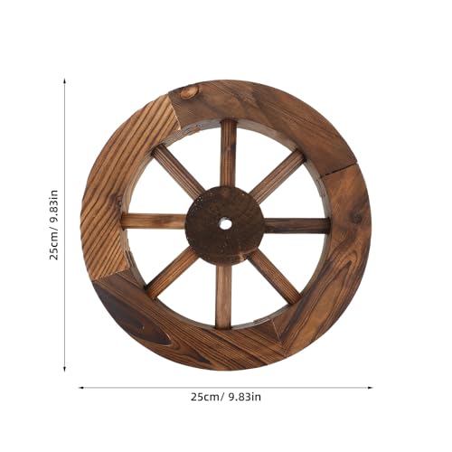 Roue de chariot facile à installer pour décoration murale rustique