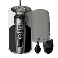 Philips Rasoio elettrico Serie 9000 Prestige, secco e umido, cromo brillante, rasatura Lift & Cut,...