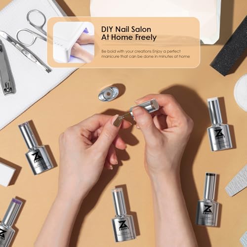 Kit de 6 esmaltes de gel tonos tierra suaves miniatura 7
