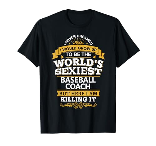 T-shirt baseball coach homme idée cadeau anniversaire club de sport