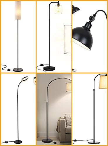Image of 13.1ft /4m On /Off Extension Cord Foot Switch Pedal, Switch in Middle of Cord, 2-Prong Polarized Plug and Plug in Outlet AWG18 250VAC Step Switch Floor Lamp Christmas Tree Light Push Button