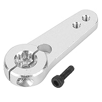 ZAWELIYO Bras De Servo RC 44mm 15T – Alliage Aluminium, Demi-bras, CNC – Compatible HSP 1/5 – Accessoire Direction Précis, Durable – Argent