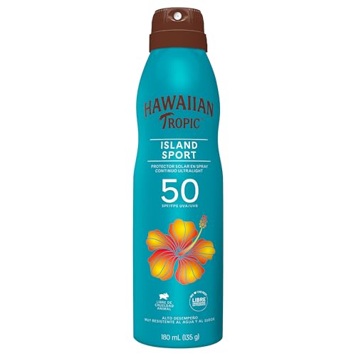 Recopilación de Tropico verde los 5 mejores. 40 Hawaiian Tropic Island Sport Protector Solar Spray 50 FPS 170g