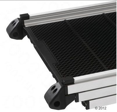 Zusammenklappbare Alu-Teleskop-Hunderampe (geeignet für Hunde bis 85 kg) - perfekt, um Ihrem Hund in und aus dem Auto zu helfen