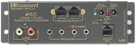 Russound A-H2 1-source, 2-zone in-wall A-BUS distribution hub