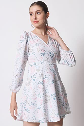 Image of SHOPPING QUEEN Women's Crepe Fit & Flare Dress