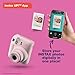 Fujifilm Instax Mini 12 Instant Camera Blossom Pink with Sandisk 32 GB USB Flash Drive + 40 Sheets Fujifilm Instax Mini Film Bundle, Sunshine Photo Microfiber Cleaning Cloth Included