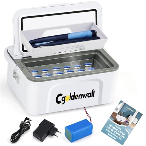 CGOLDENWALL Portable Insulin Cooler Box