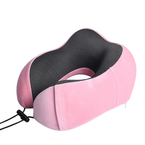ALMOFADA DE PESCO&Ccedil;O TRAVESSEIRO PARA VIAGEM NASA (Rosa)