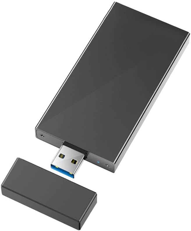 TERRIFI SSD Enclosure, mSATA SSD to USB 3.0 Adapter Enclosure for 30x30mm/51x30mm Mini SATA Drive, 2TB Capacity, 5Gbps Transfer Speed, No Cable Required