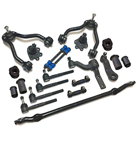 21 Pc Suspension & Steering Kit Front Sway Bar Frame Bushings - 27Mm (1.06 Inch) Center Link Tie Rods Lower Ball Joints Idler Arm Heavy Duty Pitman Arms Control Arms #TOP30