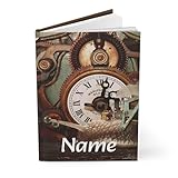Blue Skies Plus Personalized Dragon Hardcover Journal, Fantasy Writing Lined Notebook, Unique Dragon Art, Travel Diary, 150 pgs, 5.75'x8'